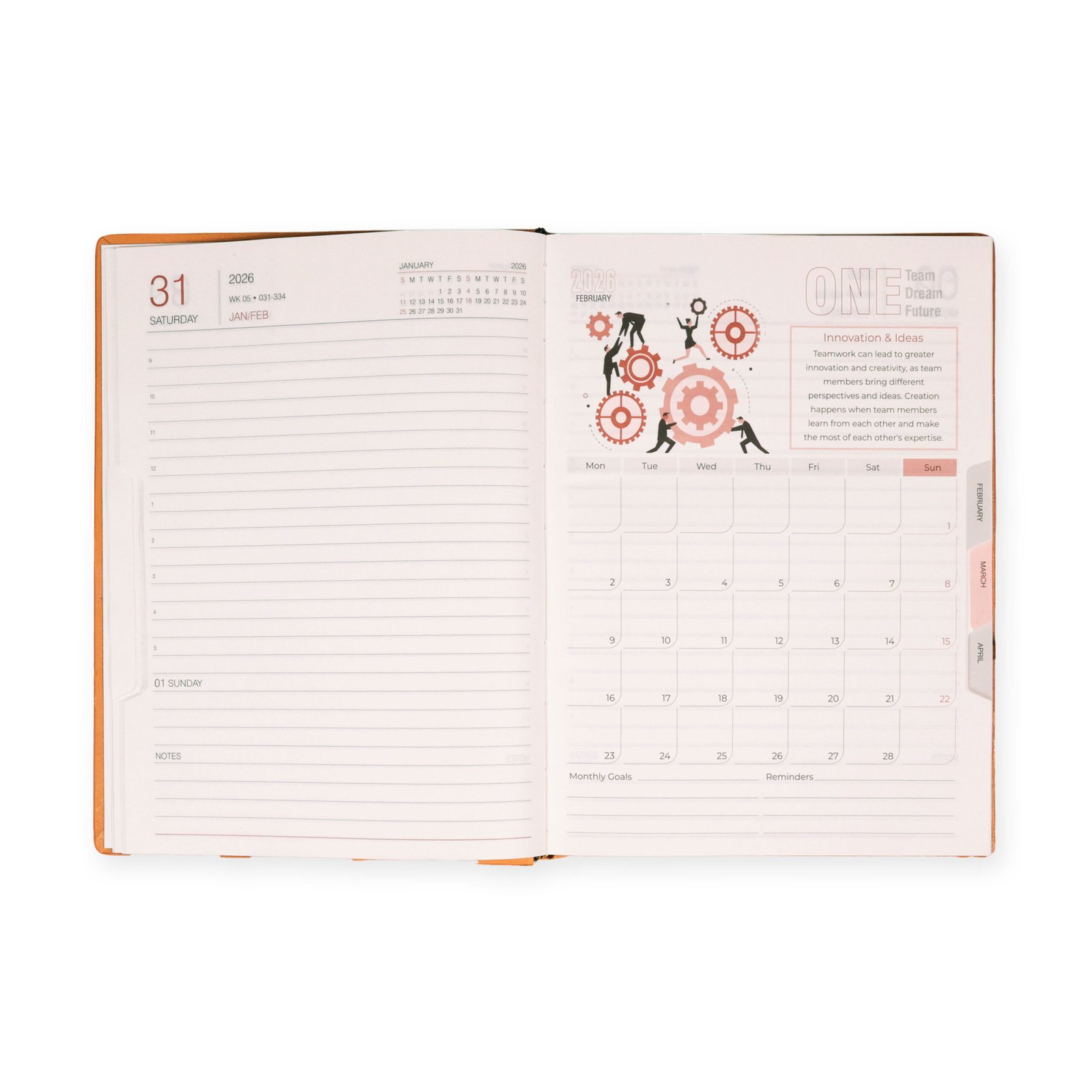 Leader One Date B5 Theme Planner Diary - Image 3