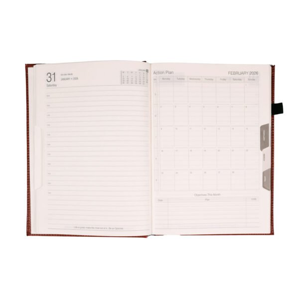 Evergreen B5 One Date Diary with Pen Holder - Image 3