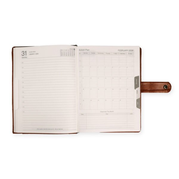 Utility B5 One Date Diary with Stationery Clasp - Image 3