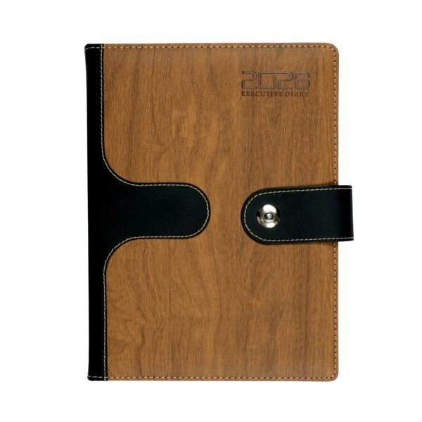 Earthy B5 One Date Planner Diary with Magnetic Clasp - Image 2