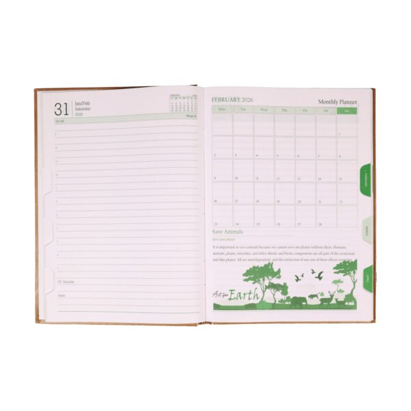 Special B5 One Date Planner Diary With Month Tabs - Image 3