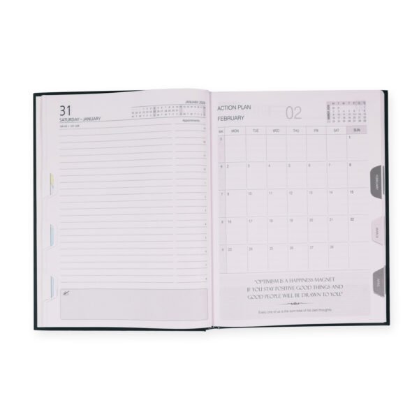 Canva B5 One Date Planner Diary with Month Tabs - Image 3