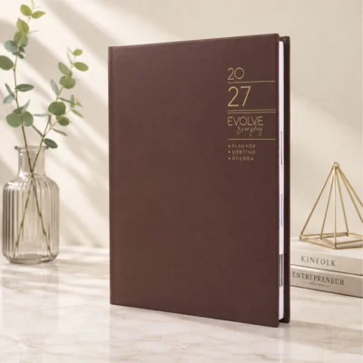 Classy Leatherette Hardbound Diary
