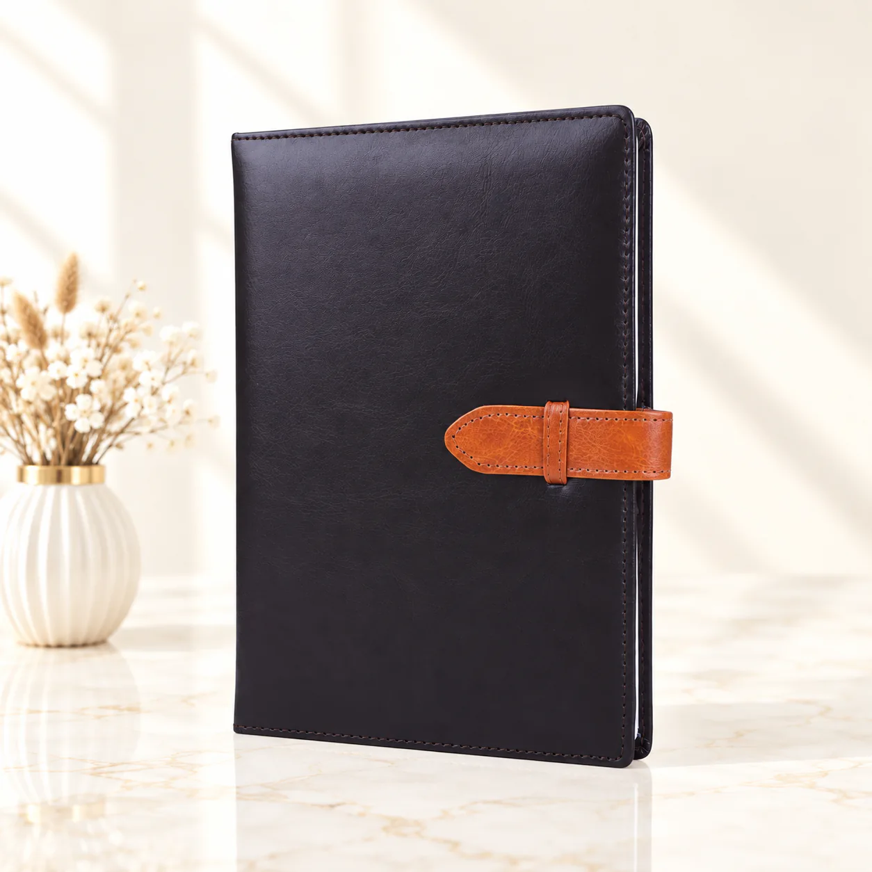 Cognac Strap Premium Notebook - Image 2